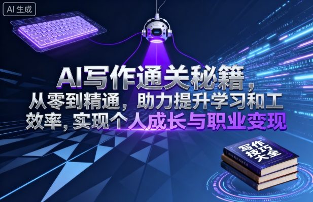 AI写作通关秘籍，从零到精通，助力提升学习和工作效率，实现个人成长与职业变现-米壳知道—知识分享平台