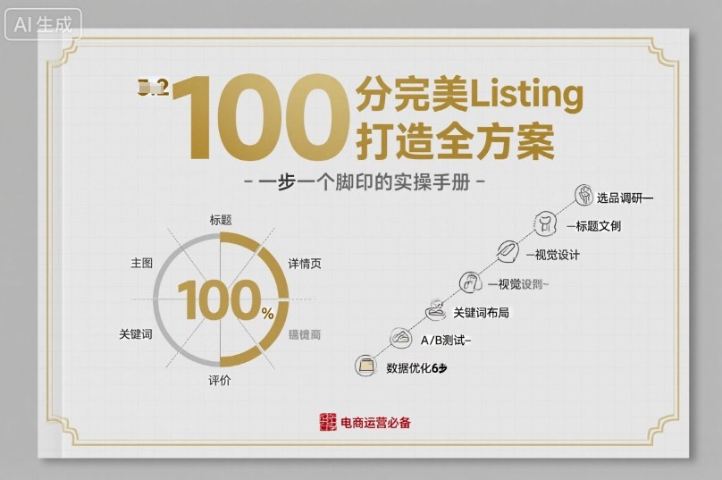 100分完美Listing打造全方案，想要完美listing必须是需要一步一个脚印的-米壳知道—知识分享平台