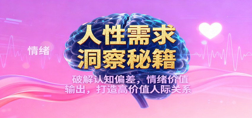 人性需求洞察秘籍，破解认知偏差，情绪价值输出，打造高价值人际关系-米壳知道—知识分享平台
