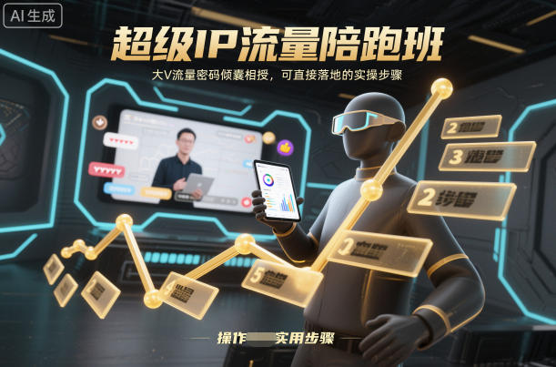 超级IP流量陪跑班,大V流量密码倾囊相授,可直接落地的实操步骤-米壳知道—知识分享平台