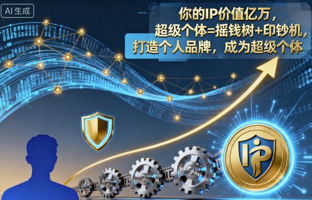 你的IP价值亿万,超级个体=摇钱树+印钞机,打造个人品牌,成为超级个体-米壳知道—知识分享平台