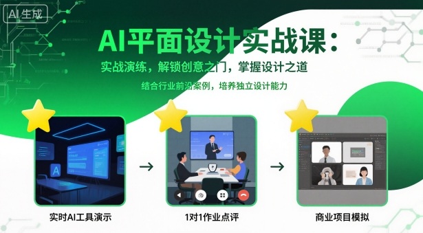 AI平面设计实战课，实战演练，解锁创意之门，掌握设计之道-米壳知道—知识分享平台