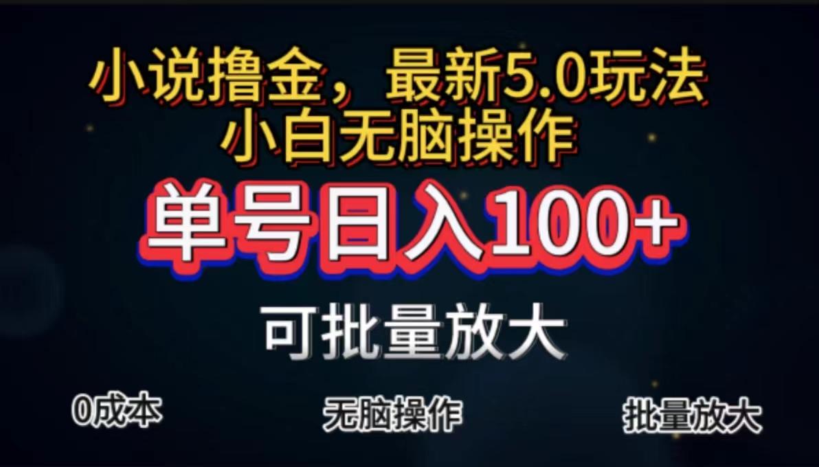 全自动小说撸金，单号日入100+小白轻松上手，无脑操作-米壳知道—知识分享平台