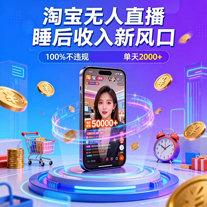 淘宝无人直播,不违规不封号,直播100小时卖了5万,年底旺季!-米壳知道—知识分享平台