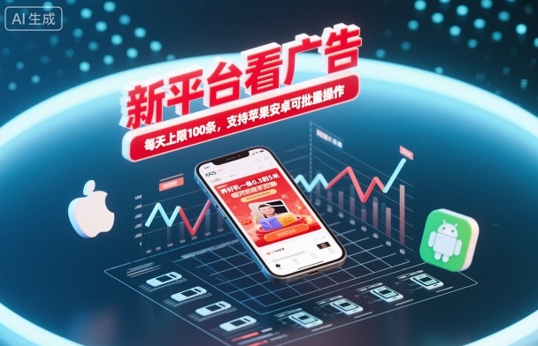 新平台看广告，养好机一条0.3到5米，每天上限100条，支持苹果安卓可批量操作-米壳知道—知识分享平台