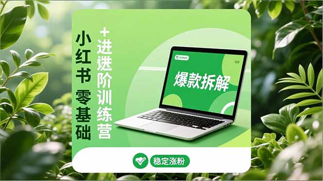 小红书零基础+高阶训练营:安全养号、爆款拆解、长效运营,实现稳定涨粉与变现-米壳知道—知识分享平台