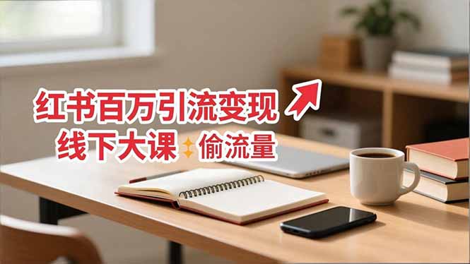 小红书百万引流变现-11月线下大课：分享从0到百万引流路径，手把手教偷流量、拿结果-米壳知道—知识分享平台