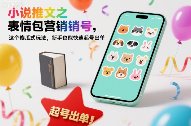 小说推文之表情包营销号，这个傻瓜式玩法，新手也能快速起号出单-米壳知道—知识分享平台