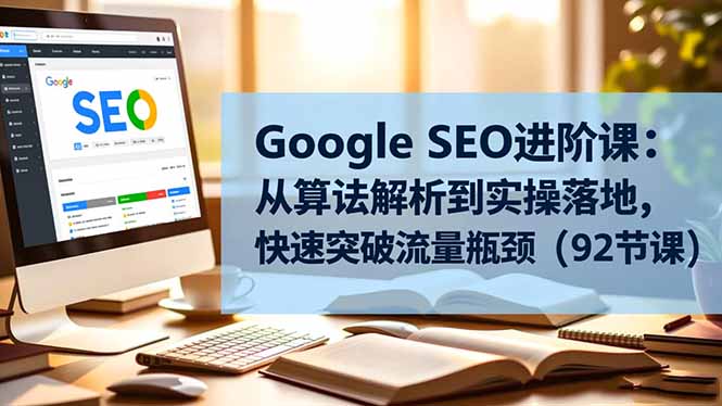 Google SEO进阶课：从算法解析到实操落地，快速突破流量瓶颈(92节课-米壳知道—知识分享平台