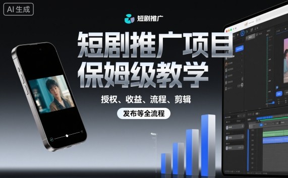 短剧推广项目保姆级教学，授权、收益、流程、剪辑，发布等全流程-米壳知道—知识分享平台