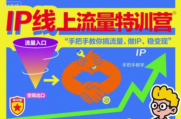 IP线上流量特训营，手把手教你搞流量、做IP、稳变现-米壳知道—知识分享平台