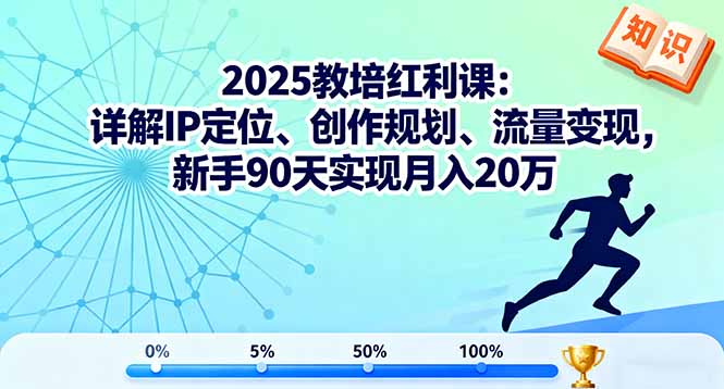 2025教培红利课：详解IP定位、创作规划、流量变现，新手90天实现月入20万-米壳知道—知识分享平台