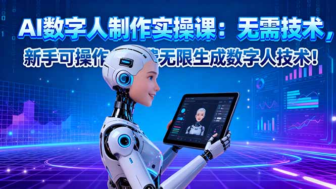 AI数字人制作实操课:无需技术,新手可操作,免费无限生成数字人技术!-米壳知道—知识分享平台