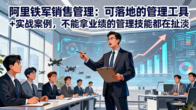 阿里铁军销售管理:可落地的管理工具+实战案例,不能拿业绩的管理都在扯淡-米壳知道—知识分享平台