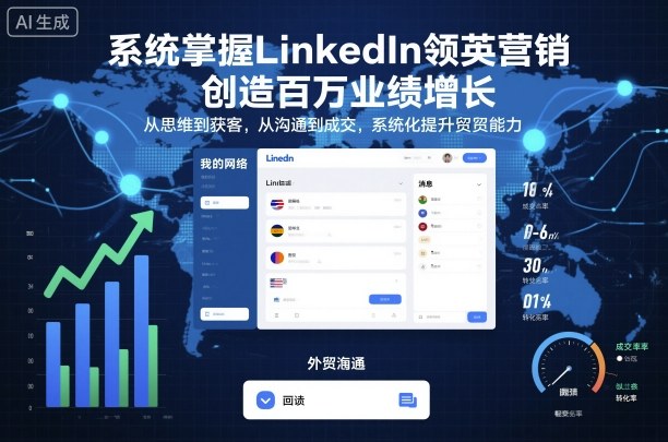 系统掌握LinkedIn领英营销，创造百万业绩增长，从思维到获客，从沟通到成交，系统化提升外贸能力-米壳知道—知识分享平台