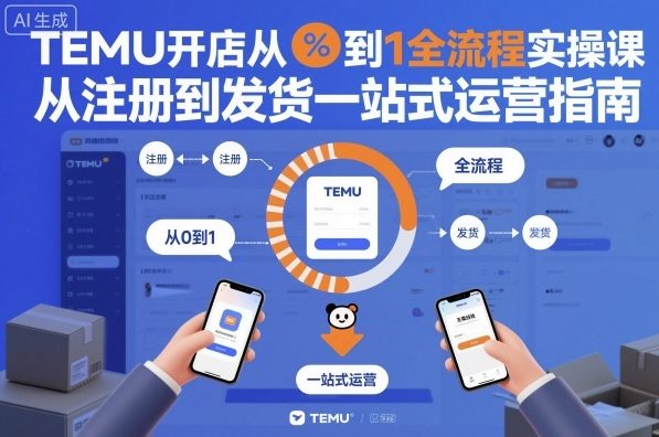 TEMU开店从0到1全流程实操课，从注册到发货一站式运营指南-米壳知道—知识分享平台
