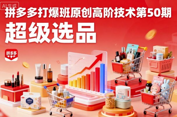 拼多多打爆班原创高阶技术第50期，超级选品-米壳知道—知识分享平台