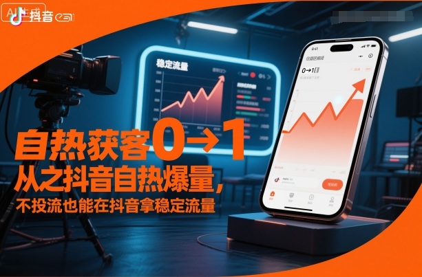 自热获客从0到1之抖音自热爆量，不投流也能在抖音拿稳定流量-米壳知道—知识分享平台