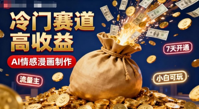 公众号冷门赛道,用AI做情感漫画,7天开通流量主,操作简单,小白可玩-米壳知道—知识分享平台