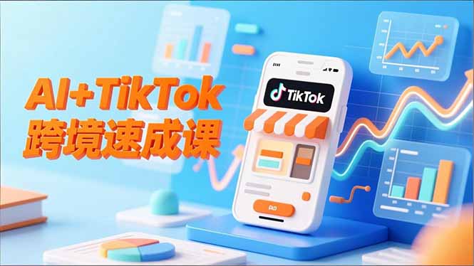 AI+TikTok跨境速成课,智能翻译、店铺定位、流程拆解,7天高效上线运营-米壳知道—知识分享平台