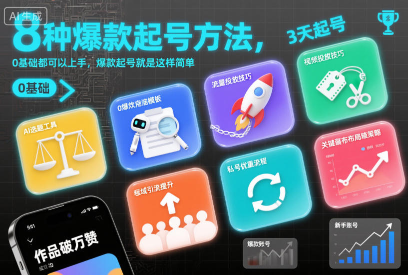 8种爆款起号方法，0基础都可以上手，爆款起号就是这样简单-米壳知道—知识分享平台