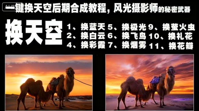 一键换天空后期合成教程，风光摄影师的秘密武器-米壳知道—知识分享平台