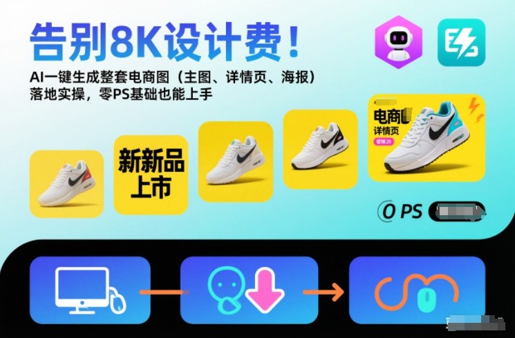 告别8K设计费!AI一键生成整套电商图(主图、详情页、海报)落地实操,零PS基础也能上手-米壳知道—知识分享平台