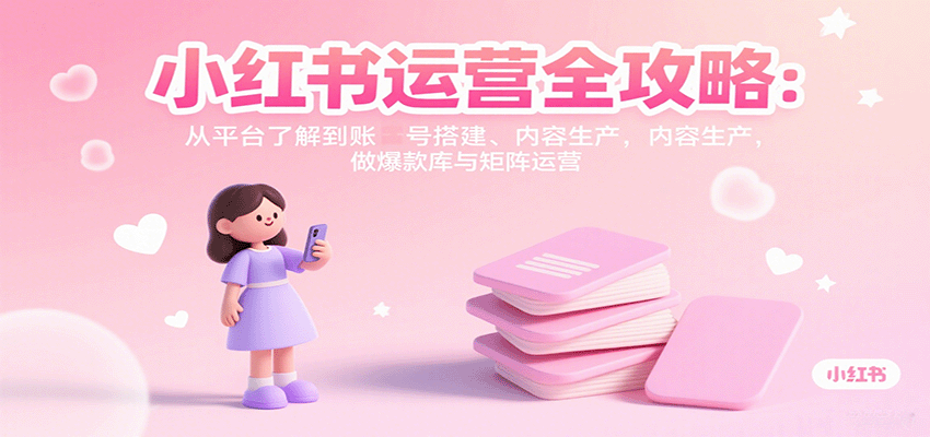 小红书运营全攻略：从平台了解到账号搭建、内容生产，做爆款库与矩阵运营-米壳知道—知识分享平台