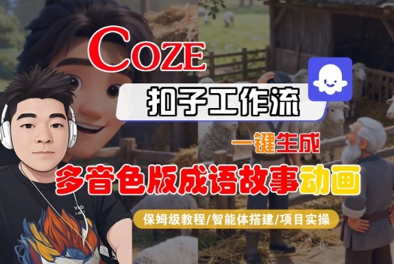 Coze扣子智能体工作流一键生成“多音色版成语故事“动画,全流程保姆级教学-米壳知道—知识分享平台