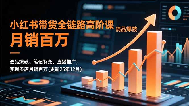 小红书带货全链路高阶课,选品爆破、笔记裂变、直播推广,实现多店月销百万(更新25年12月-米壳知道—知识分享平台