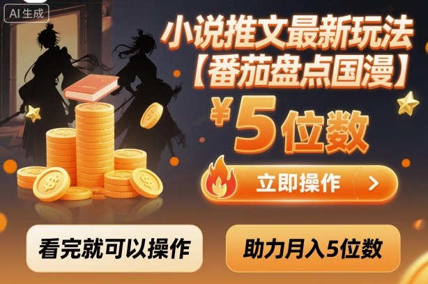 小说推文最新玩法，助力月入5位数【番茄盘点国漫】玩法，看完就可以操作-米壳知道—知识分享平台