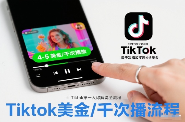 TK中视频计划项目,Tiktok第一人称解说流程,每干次播放奖励4-5美金-米壳知道—知识分享平台