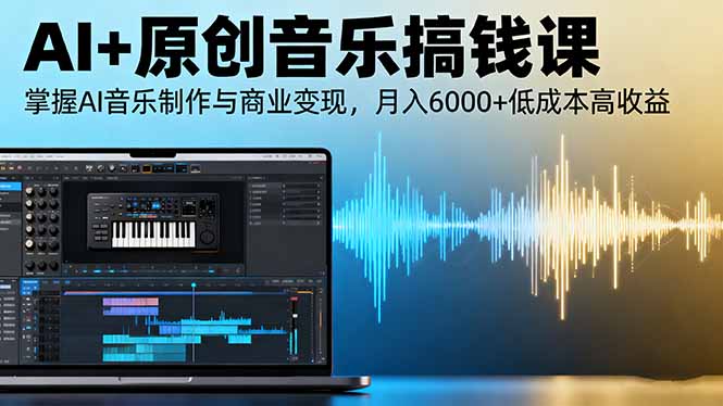AI+原创音乐搞钱课:掌握AI音乐制作与商业变现,月入6000+低成本高收益-米壳知道—知识分享平台