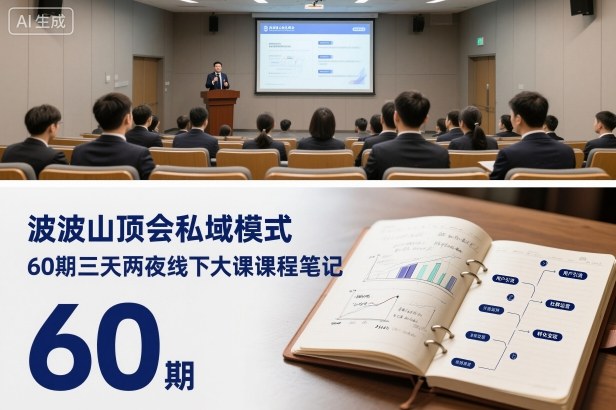 波波山顶会私域模式60期三天两夜线下大课课程笔记(文档)-米壳知道—知识分享平台